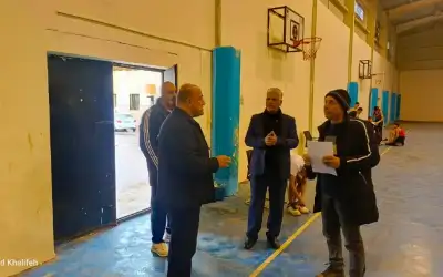 ناشئة نيسان ـ مدير شباب إربد يتفقد جاهزية مجمع