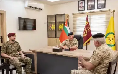 الأردن ـ الملك يفتتح مباني جديدة لقيادة لواء