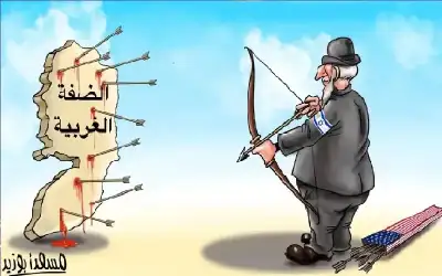 كاريكاتير ـ الضفة النازفة
